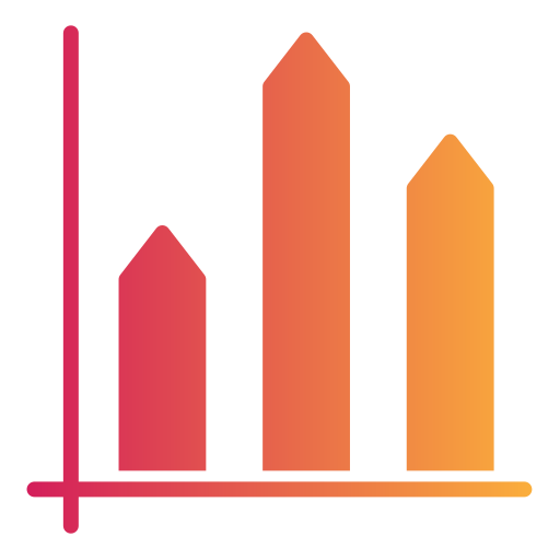 Bar chart Generic gradient fill icon