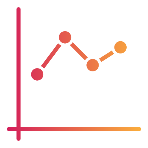 gráfico de linea icono gratis