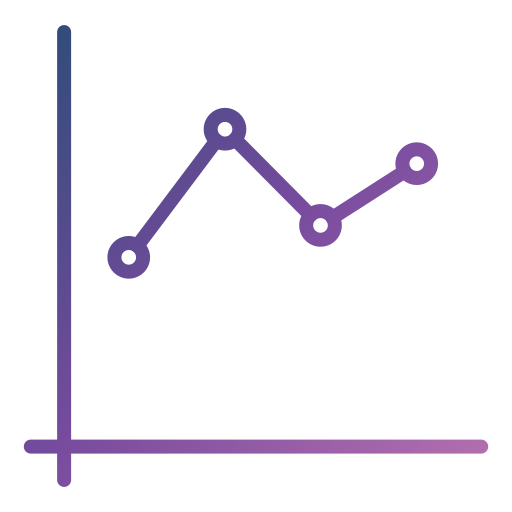 gráfico de linea icono gratis