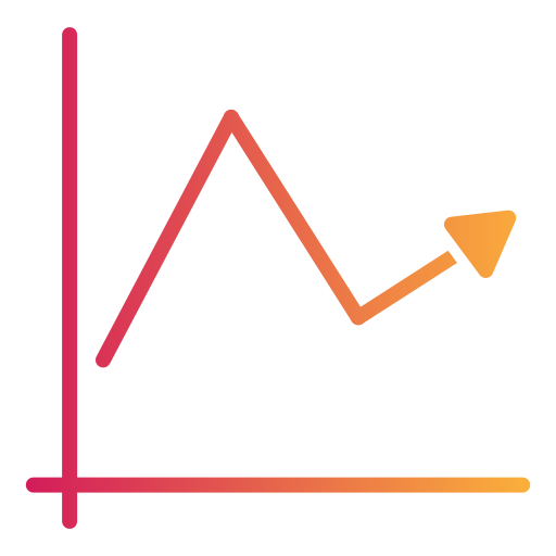 gráfico de linea icono gratis