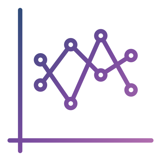 gráfico de linea icono gratis