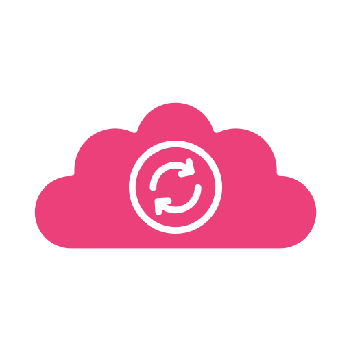 sincronización en la nube icono gratis