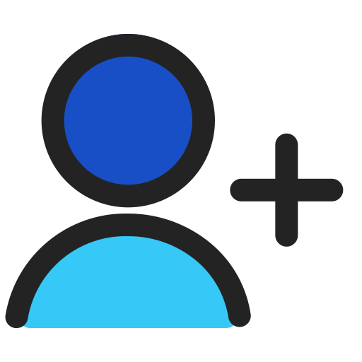 Add user Generic color lineal-color icon