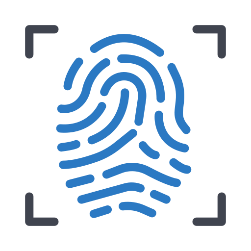 Fingerprint scan Generic color fill icon