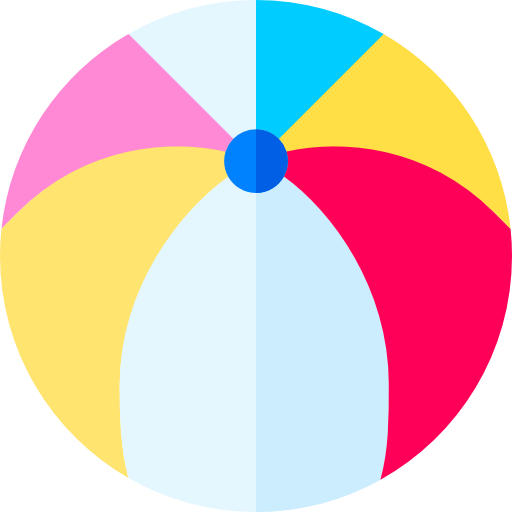 Beach ball Basic Straight Flat icon