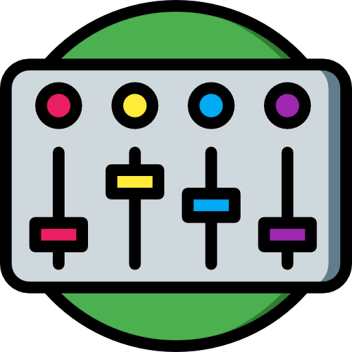 Adjustment Basic Miscellany Lineal Color icon