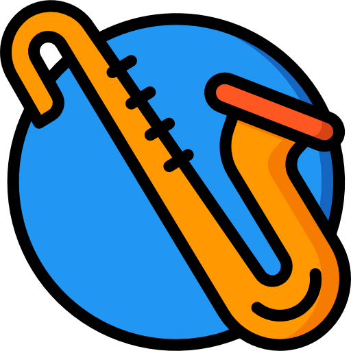 saxofón icono gratis