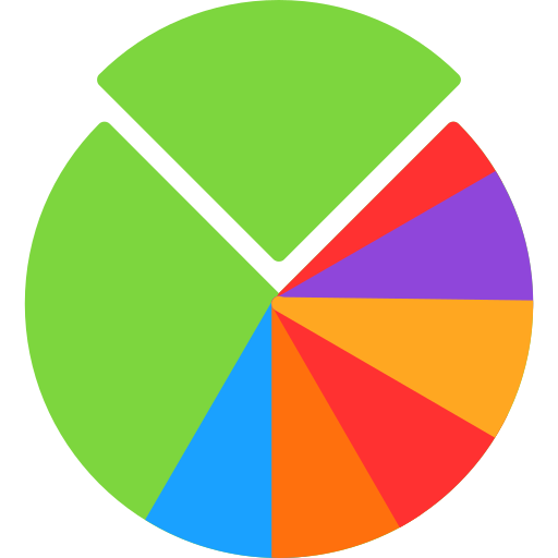 gráfico circular icono gratis