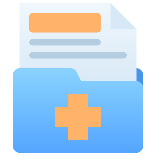 Medical folder Generic gradient fill icon