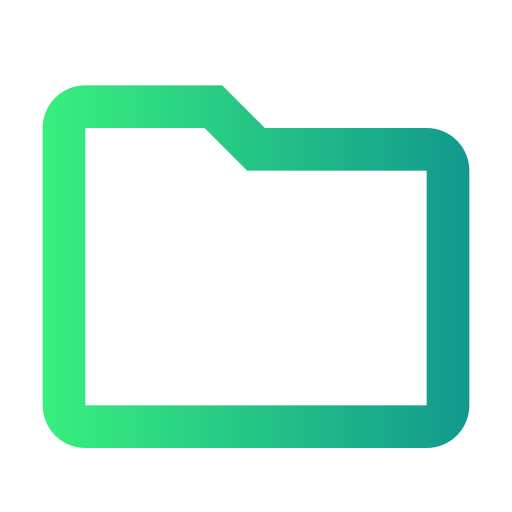 Folder Generic gradient outline icon