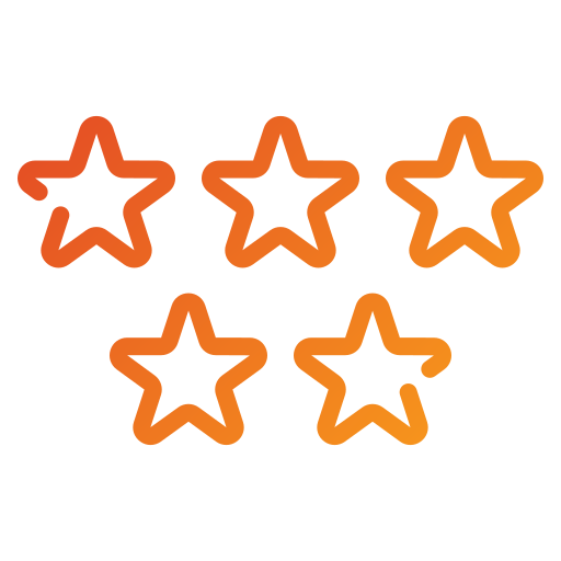 Rating Stars Generic gradient outline icon