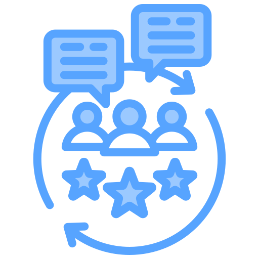 comentarios de los clientes icono gratis