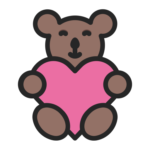 oso de peluche icono gratis