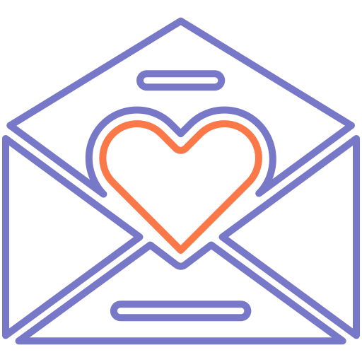 carta de amor grátis ícone
