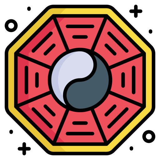 Bagua mirror Generic color lineal-color icon