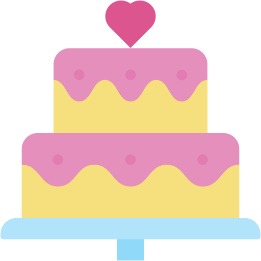 pastel de boda icono gratis