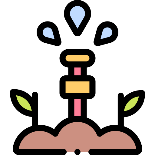 Irrigate Detailed Rounded Lineal color icon