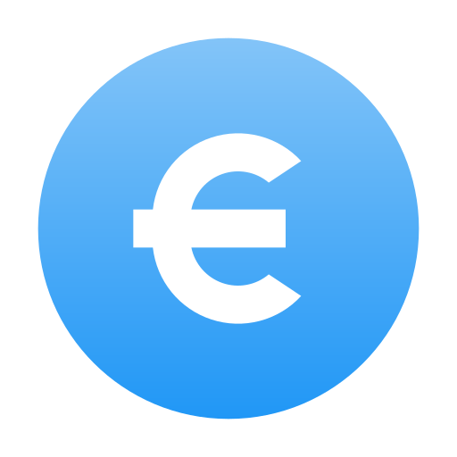 Euro Generic gradient fill icon