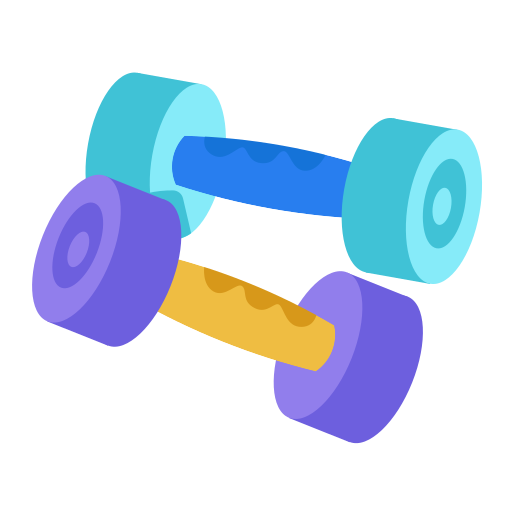 dumbell gratis sticker