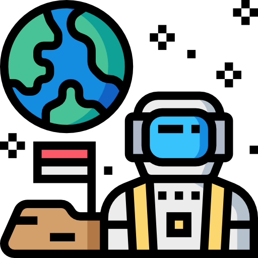 viaje espacial icono gratis