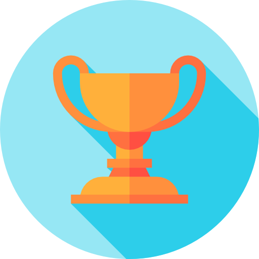 Trophy Flat Circular Flat icon