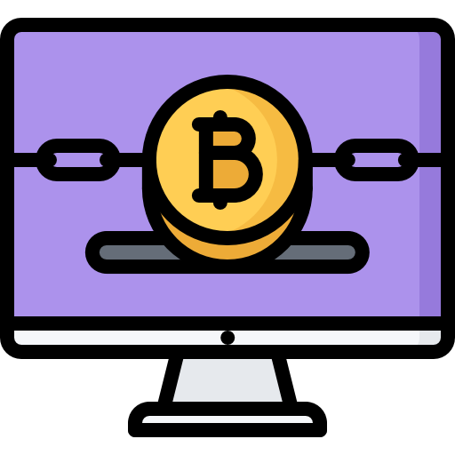 Bitcoin Coloring Color Icon