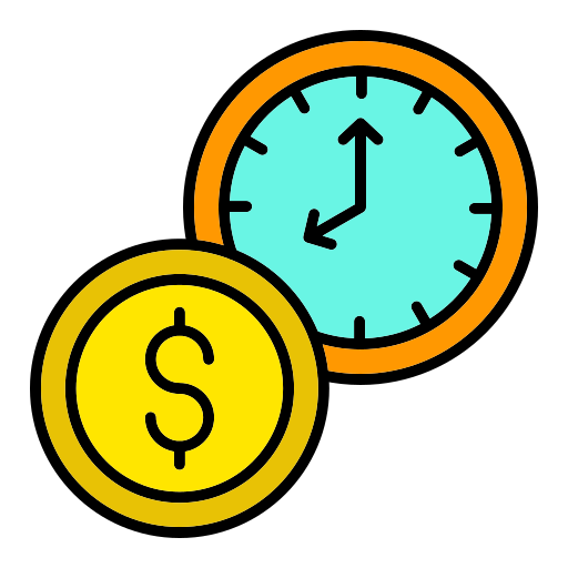 le temps, c'est de l'argent Icône gratuit le temps, c'est de l'argent Icône gratuit