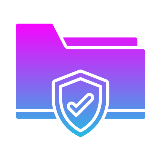 seguridad de datos icono gratis