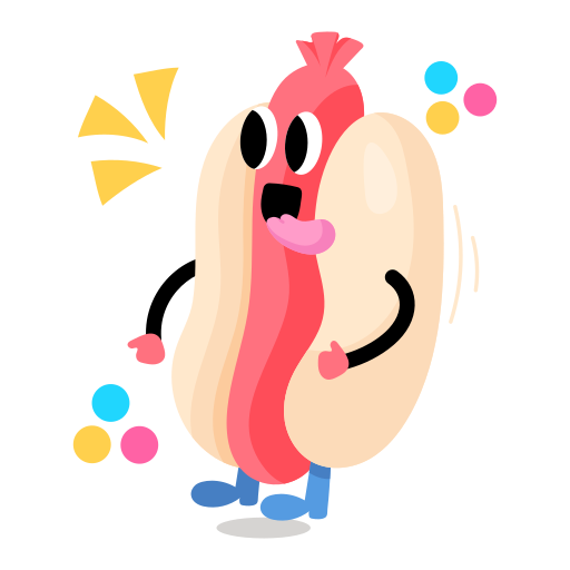 hot-dog gratuit sticker