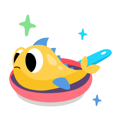Fish free sticker Fish free sticker
