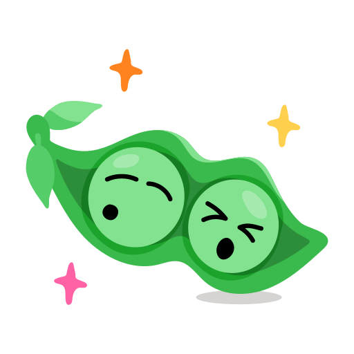 Pea free sticker