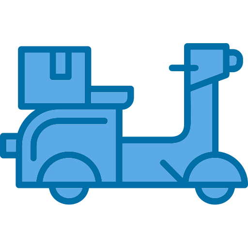 Delivery bike free icon Delivery bike free icon