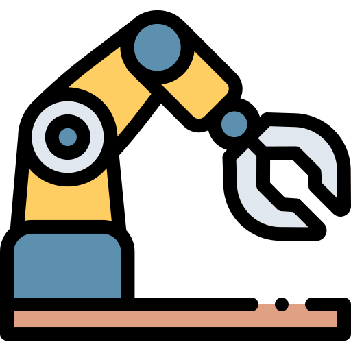 Robotic arm Detailed Rounded Lineal color icon