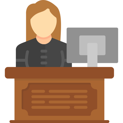 recepcionista icono gratis