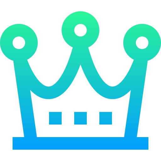 Crown Super Basic Straight Gradient icon