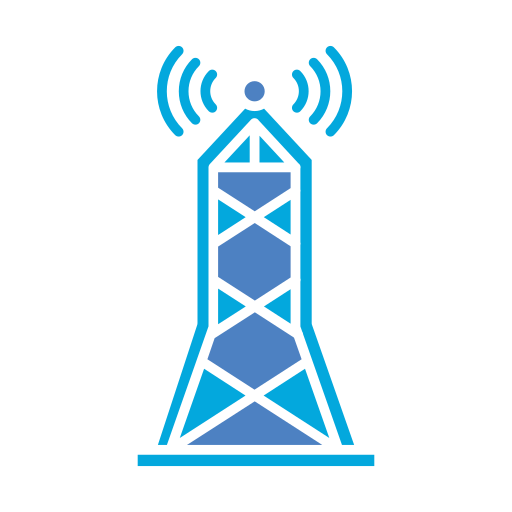 Signal tower Generic color fill icon