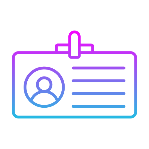 tarjeta de identificación icono gratis