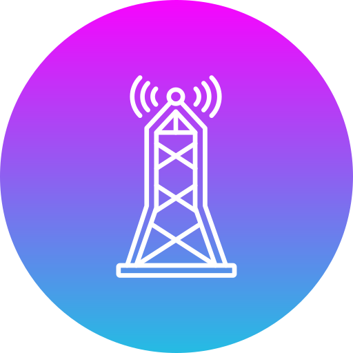 Signal tower Generic gradient fill icon