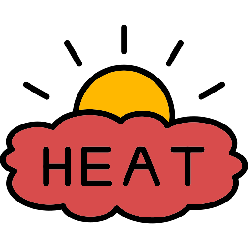 hitze kostenlos Sticker
