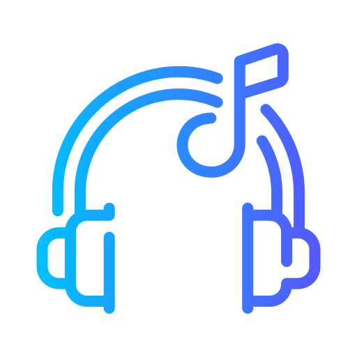 Headphones Generic gradient outline icon