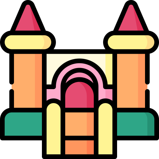 castillo inflable icono gratis