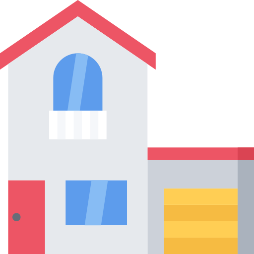 House Coloring Flat icon