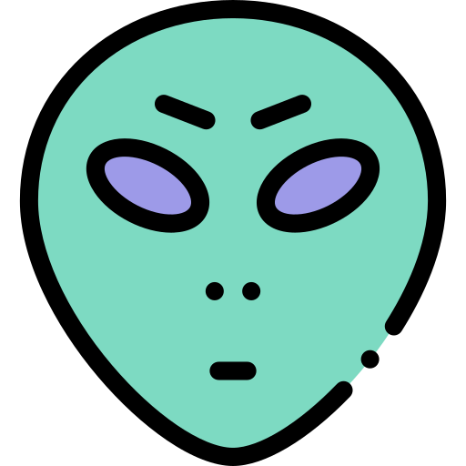 Alien Detailed Rounded Lineal color icon