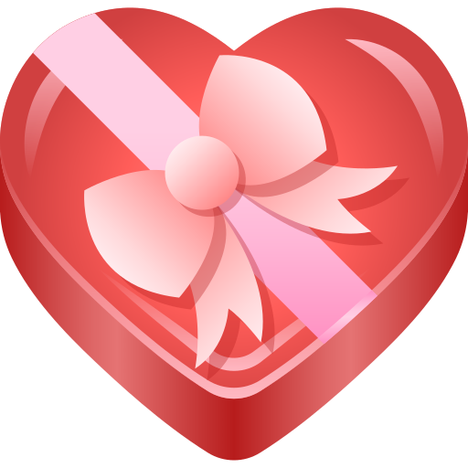 Heart box Generic gradient fill icon