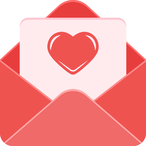 carta de amor icono gratis