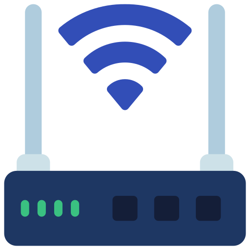 Wireless router Juicy Fish Flat icon