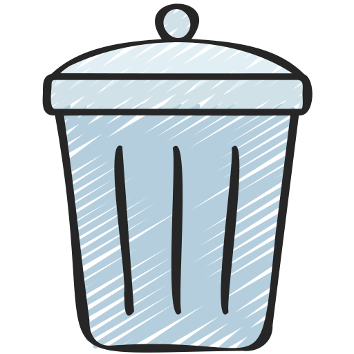 Trash Can Juicy Fish Sketchy Icon