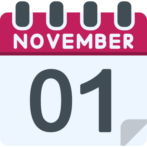 November Generic color fill icon