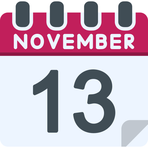 13 de noviembre icono gratis