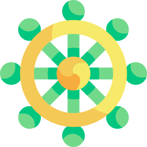 roue du dharma Icône gratuit